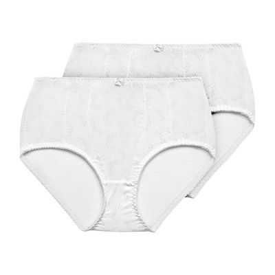 Exquisite Form 2 Pack Jacquard Shaper Brief 51070557A JCPenney