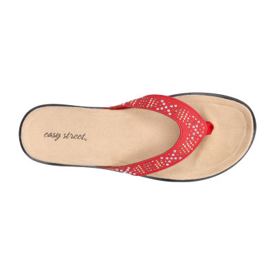 Easy Street Womens Stevie Flat Sandals