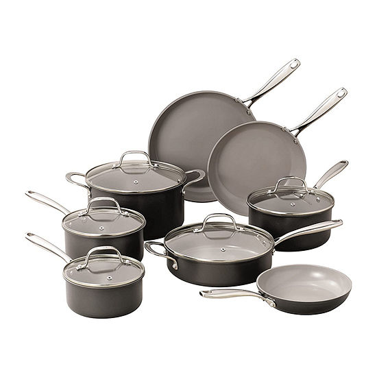 Granite Stone Pro Hard Anodized 13-pc. Nonstick Pots and Pans Cookware Set