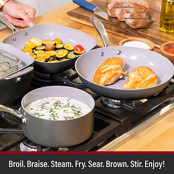 Granitestone Armor Max 12'' Hard Anodized Ultra Durable Nonstick Fry Pan,  Oven & Dishwasher Safe & Reviews