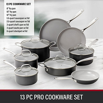 Granitestone 13pc Country Style Nonstick Pots and Pans Cookware