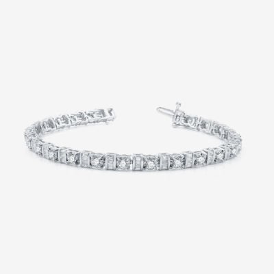 CT. T.W. Natural White Diamond 10K Gold Inch Tennis Bracelet