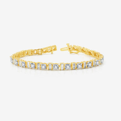 CT. T.W. Natural White Diamond 10K Gold Inch Tennis Bracelet