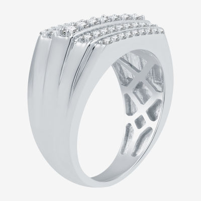 (H-I / I1) Mens 1 CT. T.W. Lab Grown Diamond 10K Gold Fashion Ring