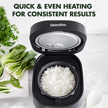 Healthy Ceramic Nonstick 4-Cup Rice Oats and Grains Cooker, PFAS