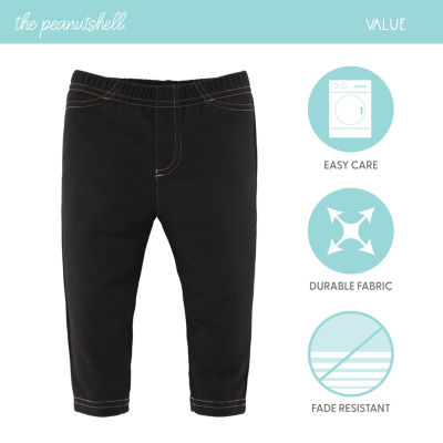 The Peanutshell Baby Unisex 4-pc. Slim Pull-On Pants