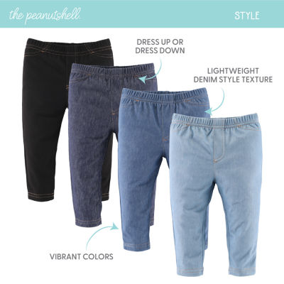 The Peanutshell Baby Unisex 4-pc. Slim Pull-On Pants