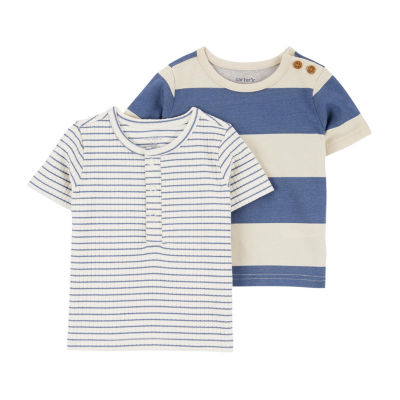 Carter's Baby Boys 2-pc. Round Neck Short Sleeve T-Shirt