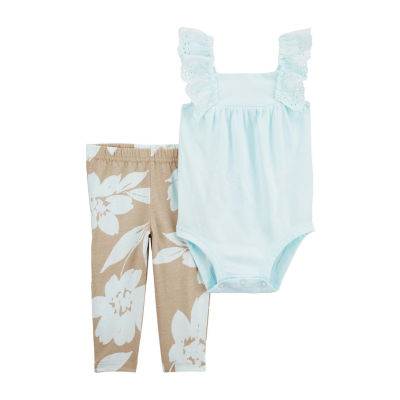 Carter's Baby Girls 2-pc. Sleeveless Bodysuit Set