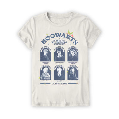 Little & Big Girls Round Neck Short Sleeve Harry Potter Graphic T-Shirt