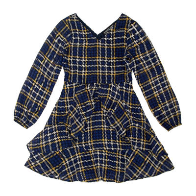 Trixxi Girl Little & Big Girls Long Sleeve A-Line Dress