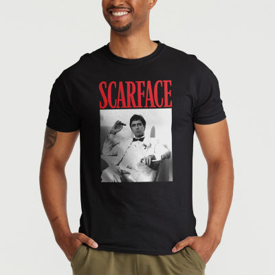 Mens Short Sleeve Scarface Graphic T-Shirt