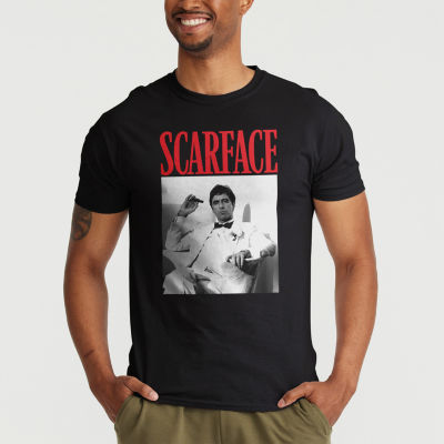 NOVELTY Mens Short Sleeve Scarface Graphic T-Shirt