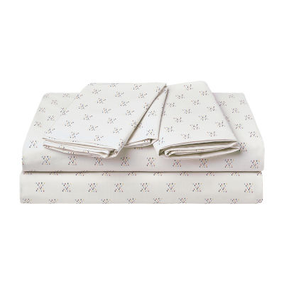 JUNGALOW by Justina Blakeney Xoxo Cotton Percale Deep Pocket Sheet Set