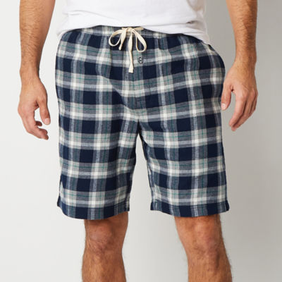 St. John's Bay Mens Big and Tall Flannel Pajama Shorts