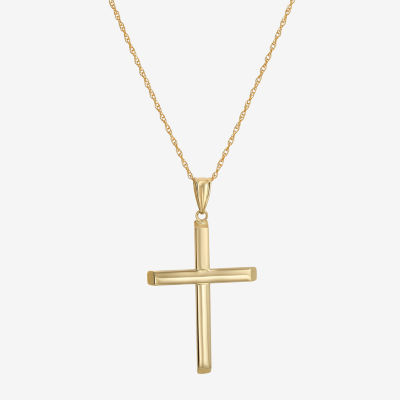 Mens 14K Gold Cross Pendant