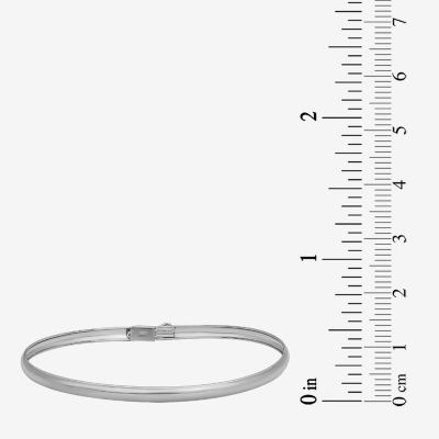 14K Gold Round Bangle Bracelet