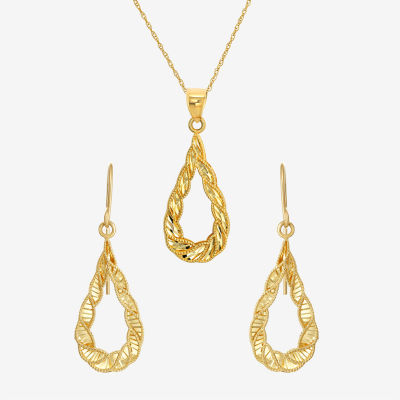 14K Gold Pear 2-pc. Jewelry Set