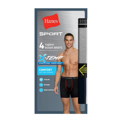 Hanes Ultimate Comfort Flex Fit Ultra Soft Mens 4 Pack Boxer