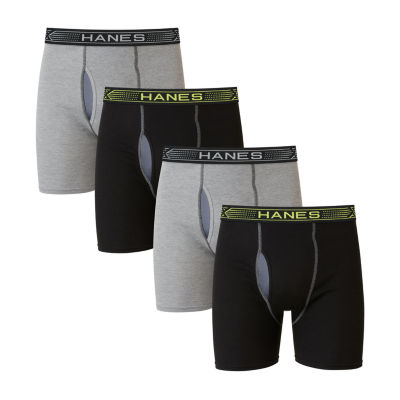 Hanes Comfortblend Mens 4 Pack Boxer Briefs