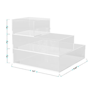 Martha Stewart 3 Piece Clear Desktop Organizers