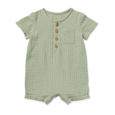 Okie Dokie Baby Boys Short Sleeve Romper