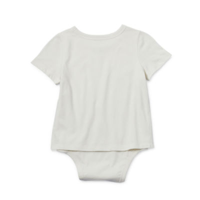 Okie Dokie Toddler Boys Adaptive Crew Neck Short Sleeve Bodysuit