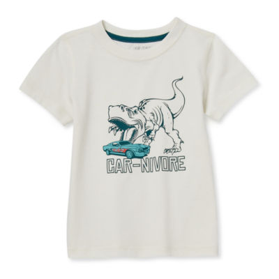 Okie Dokie Toddler Boys Adaptive Crew Neck Short Sleeve Graphic T-Shirt