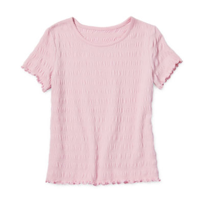 Thereabouts Little & Big Girls Scoop Neck Short Sleeve T-Shirt