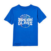 Xersion Boys M (10/12) Greatness Doesn’t Fade Short Sleeve Royal Blue  T-Shirt