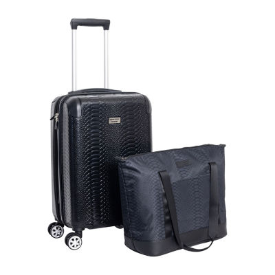 Geoffrey Beene Embossed Snake Skin 2-pc. Hardside Luggage Set