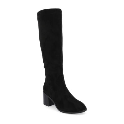 Journee Collection Womens Romilly Stacked Heel Dress Boots