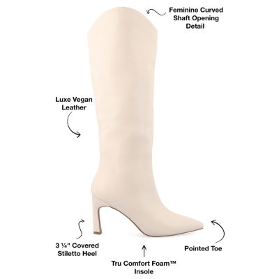 Journee Collection Womens Rehela Stiletto Heel Dress Boots