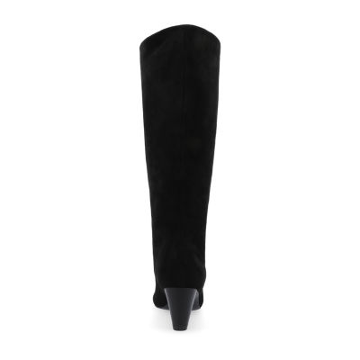 Journee Collection Womens Jovey Stacked Heel Dress Boots