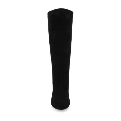 Journee Collection Womens Jovey Stacked Heel Dress Boots
