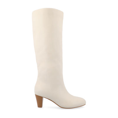Journee Collection Womens Jovey Stacked Heel Dress Boots