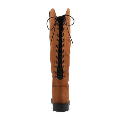 Journee Collection Womens Mirinda Stacked Heel Slouch Boots