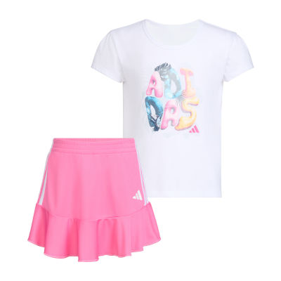 adidas Little Girls 2-pc. Skort Set