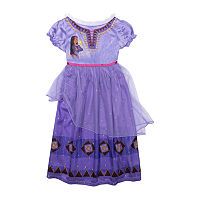 Disney Collection Toddler Girls Wish Short Sleeve Nightgown, 3t, Purple
