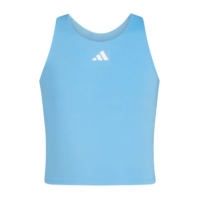 adidas Big Girls Embroidered Scoop Neck Tank Top
