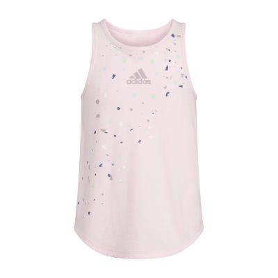 adidas Big Girls Crew Neck Tank Top