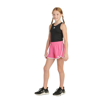 adidas Big Girls Mid Rise Running Short