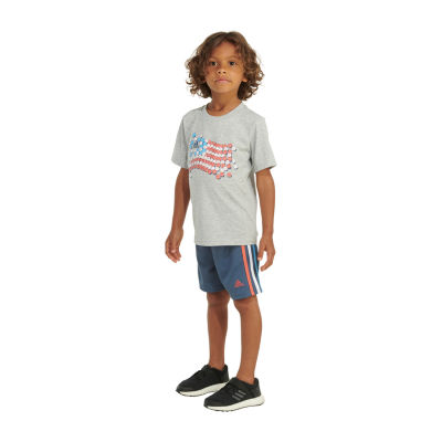 adidas Little Boys 2-pc. Short Set