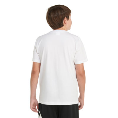 adidas Big Boys Round Neck Short Sleeve Graphic T-Shirt
