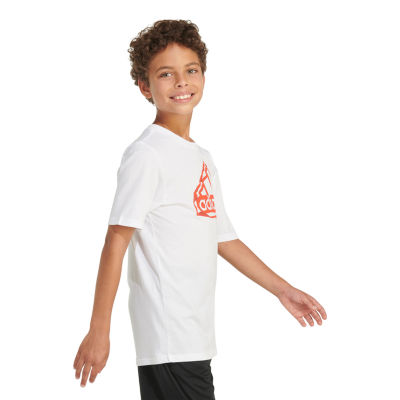 adidas Big Boys Crew Neck Short Sleeve Graphic T-Shirt