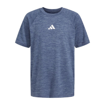 adidas Big Boys Crew Neck Short Sleeve Graphic T-Shirt