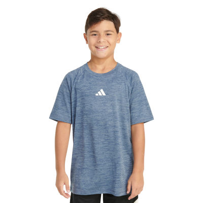 adidas Big Boys Crew Neck Short Sleeve Graphic T-Shirt