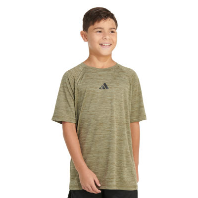 adidas Big Boys Crew Neck Short Sleeve Graphic T-Shirt