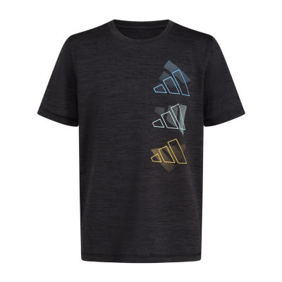 adidas Big Boys Crew Neck Short Sleeve Graphic T-Shirt