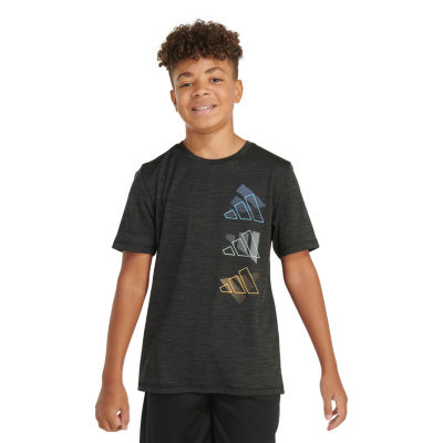 adidas Big Boys Crew Neck Short Sleeve Graphic T-Shirt